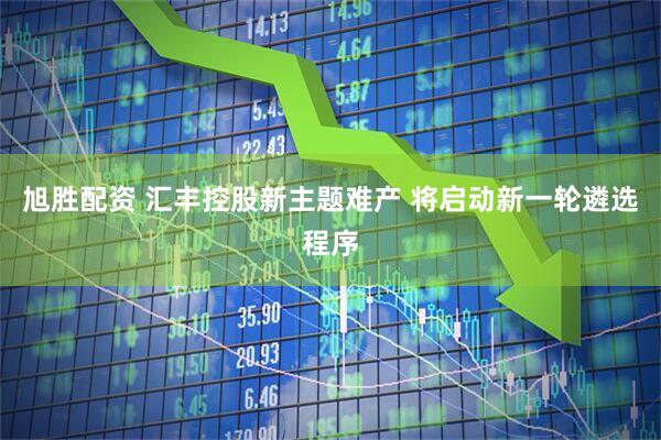旭胜配资 汇丰控股新主题难产 将启动新一轮遴选程序